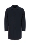 Aspesi Vodka Waterproof Trench Coat In Blue