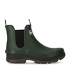 Barbour Nimbus Logo-branded Rubber Ankle Boots In Green