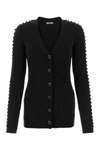 Durazzi Milano Black Wool Cardigan In Black