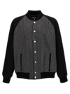 Balmain Black Cotton Denim Bomber Jacket