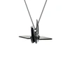 Gucci Crane Necklace Gun Metal In Crane