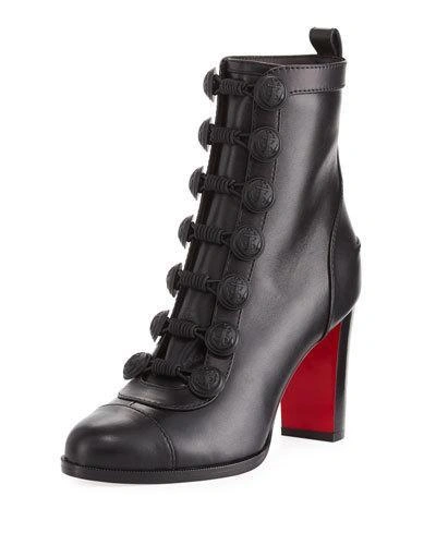 Christian Louboutin Who Dances Leather Red Sole Bootie