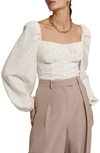 & Other Stories Heart Shaped Blouse In White