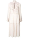 SEE BY CHLOÉ FRILLED MIDI DRESS,S7ARO23S7A030D12194670
