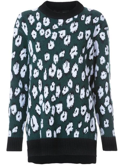 Proenza Schouler Graphic Jacquard Sweater In Blue