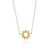 RACHEL JACKSON LONDON Electric Goddess Mini Sun Necklace Gold