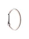 M COHEN lined cuff bracelet,B-103708-SLV-BLK
