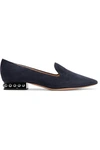 NICHOLAS KIRKWOOD CASATI EMBELLISHED SUEDE LOAFERS