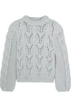 Ganni Faucher Mohair And Wool-blend Sweater | ModeSens