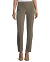 Lafayette 148 Gramercy Acclaimed-stretch Pants In Nougat
