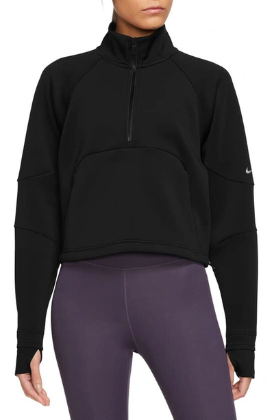 Nike Women's Dri-fit Prima 1/2-zip Training Top In Black