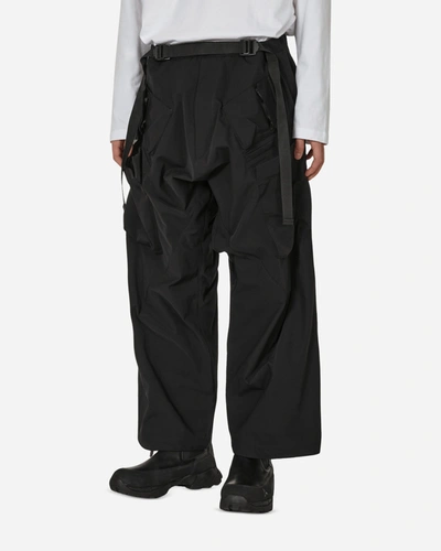 Acronym P30a Wide-leg Schoeller® 3xdry® Dryskin™ Cargo Trousers In Black