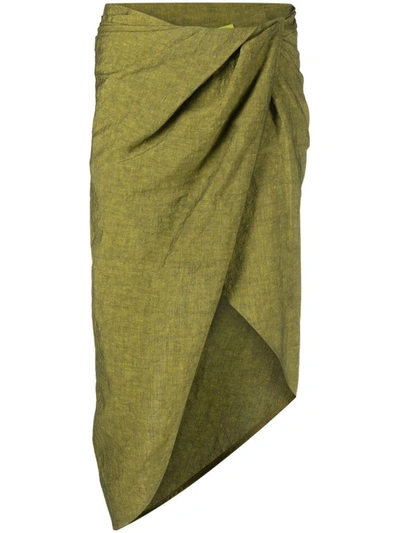 Gauge81 Paita Midi Weave Skirt In Green