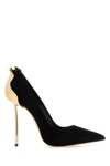 Le Silla Pointed Toe Stiletto Heels In Black