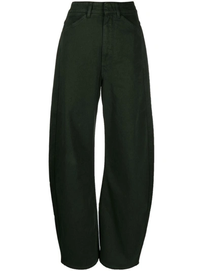 Lemaire High Waisted Baggy In Green