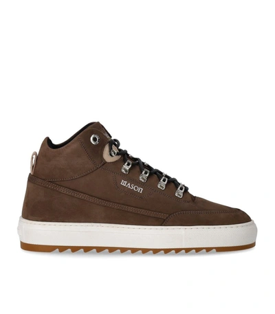 Mason Garments Torino Mid Nabuk Brown Trainer