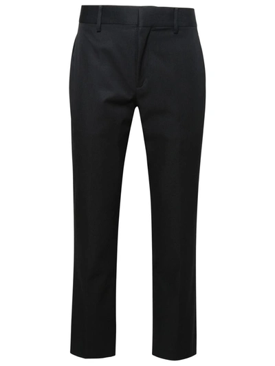 OFF-WHITE OFF-WHITE BLACK VIRGIN WOOL TROUSERS