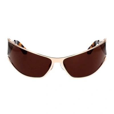 Off-white Sunglasses In Gold