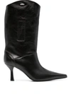 Our Legacy Leather Boot In Black