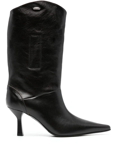 Our Legacy Leather Boot In Black