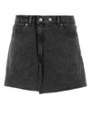 Our Legacy Cover Slit-hem Denim Mini Skirt In Black