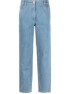 PATOU PATOU STRAIGHT JEANS WITH EMBROIDERY