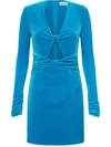 Rebecca Vallance Bernadette Mini Dress Blue In Blue