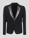 Sapio Lapel Detail Smoking Blazer With Flap Pockets
