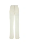Stella Mccartney Wide-leg Viscose Pants For Women In White