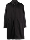 Undercover Zip-sleeve Mid-length Coat In Grey