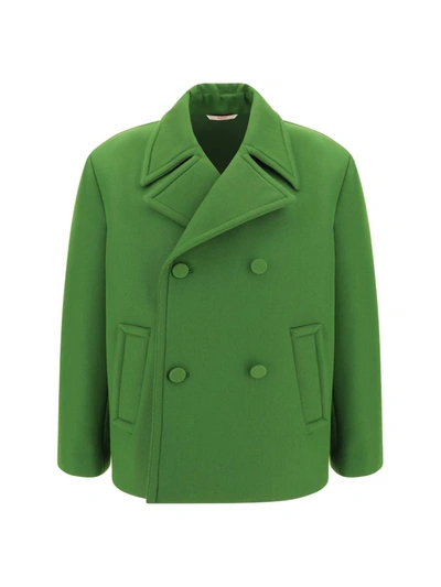 Valentino Wool Blend Caban Coat In 206