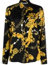 Versace Jeans Printed Shirt In Multicolour