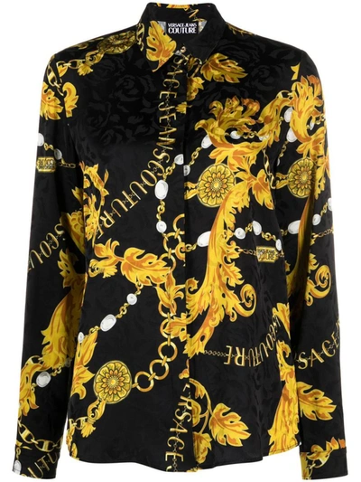 Versace Jeans Printed Shirt In Multicolour