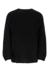 Yohji Yamamoto Oversized Crew-neck Sweater In Mohair Blend In Black
