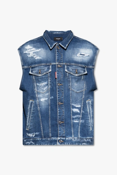 Dsquared2 Vest Jeans Jacket In New