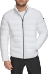 Calvin Klein Men's Quilted Infinite Stretch Water-resistant Puffer Jacket In White