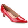 Journee Collection Collection Women's Celica Wide Width Pump In Patent/red