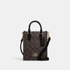 Coach Outlet North South Mini Tote In Signature Canvas In Multi