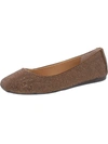 Inc Juney Womens Rhinestone Square Toe Ballet Flats In Brown