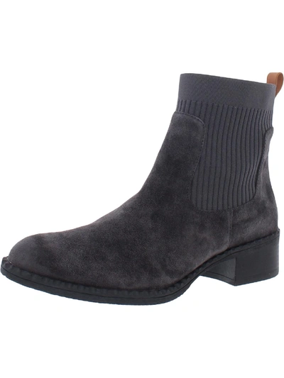 Gentle Souls By Kenneth Cole Best Womens Leather Pebbled Chelsea Boots In Grey