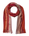Missoni Wool-blend Scarf, Orange In Red