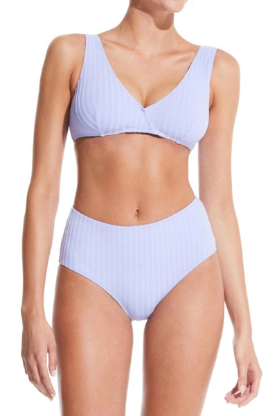 Solid & Striped The Cora Bottom In Solid Rib Wisteria In Purple