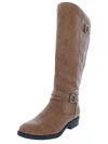 BARETRAPS YALINA2 WOMENS WIDE CALF FAUX LEATHER RIDING BOOTS