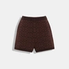 Coach Outlet Signature Knit Set Shorts In Multi