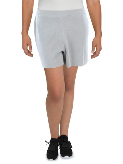 Madden Girl Womens Ribbed Knit Casual Shorts In Grey