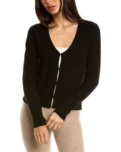 Magaschoni V-neck Cropped Cashmere Cardigan In Black