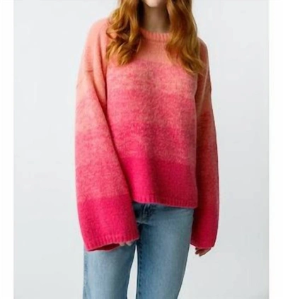 Amo Aretha Tonal Sweater In Pink