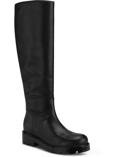 Marc Fisher Phidias Womens Leather Tall Knee-high Boots In Black
