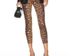 L AGENCE MARGOT COATED JEANS IN DARK BROWN/ CHEETAH COATED