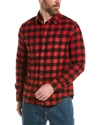 Alex Mill Buffalo Plaid Flannel Work Shirt In Red